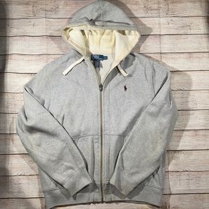 Polo Ralph Lauren zip-up hoodie men’s size Large.